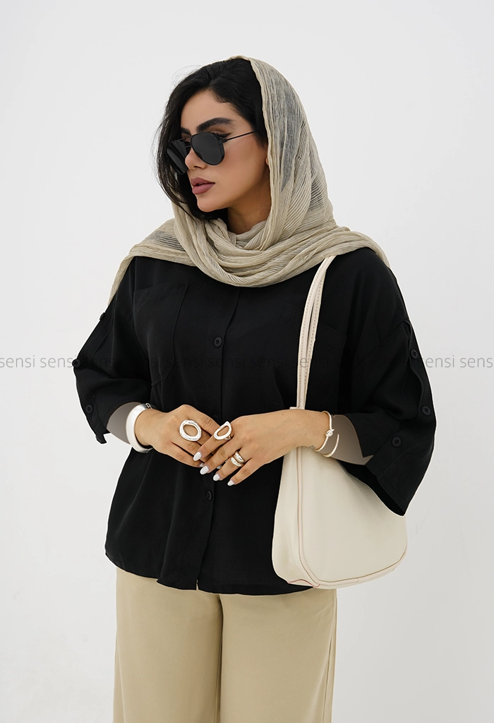 شومیز زنانه لایوسل دوجیب کد1006329
